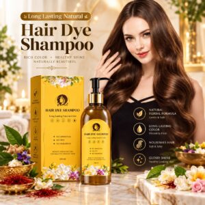 Hair Dye Shampoo 400ml Long lasting Natural Color