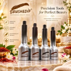 Eyebrow Pen Black Brown Light Brown Angled Brush