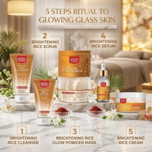 Golden glow skin powder mask set 200 g