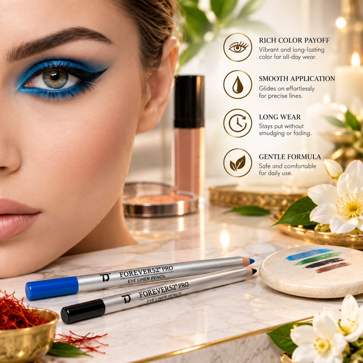 Glamor Eyes Eyeshadow Pencil Green Bold Long Lasting