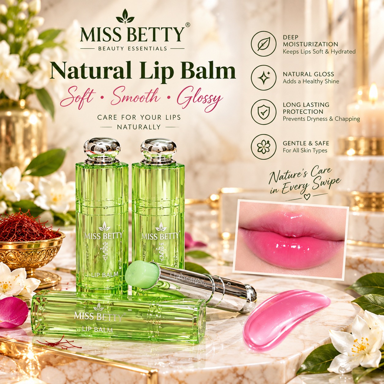Cool Undertone Pink Lipstick Hydrating Synthetic