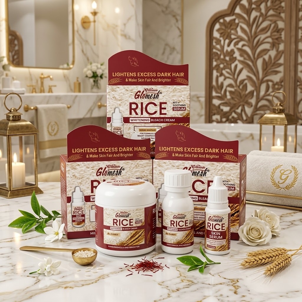 Ginrich Rice Dark Hair Serum & Mask Set