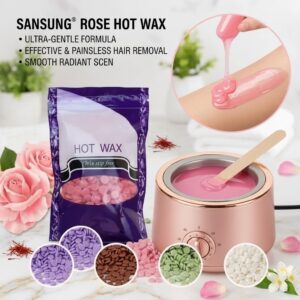 Samsung Rose Hot Wax for Sensitive Skin Painless Removal